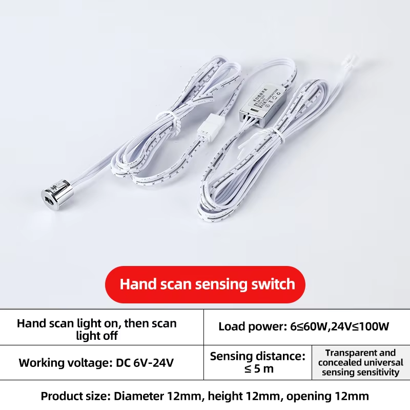 LED Inductive Touch Switch Smart Home 12V Multi-scene Use for Corridors and Wardrobes