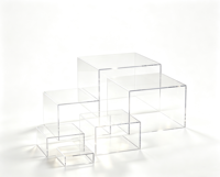 Présentoir en acrylique transparent personnalisé, support de présentation en acrylique, design individuel pour desserts, modèles de collection et décoration intérieure