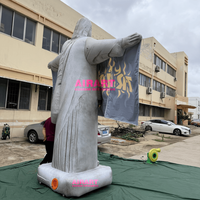 Poupée en peluche gonflable Jésus pour décorations de fête, statue de Jésus personnalisée imprimée pour événements religieux