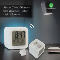 Veilleuse à 7 couleurs changeantes, horloge de bureau pour enfants, gadgets pour enfants, horloge électronique, réveil numérique, horloge de table, lumière douce