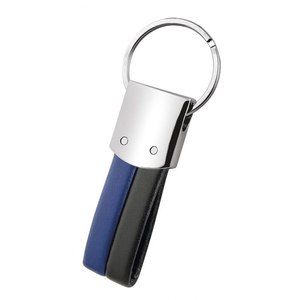 Portachiavi da Calcio Nero/Blu in PVC Morbido, Gomma e Metallo, Modello Senza Scatola, Portachiavi in PVC per Chiavi - Product Image 2