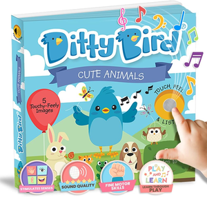 Libros de Música con Temática Animal, Juguetes Educativos Interesantes para Niños y Recursos de Aprendizaje, Juguetes Sensoriales, Tapa Dura de Cartón - Product Image 1