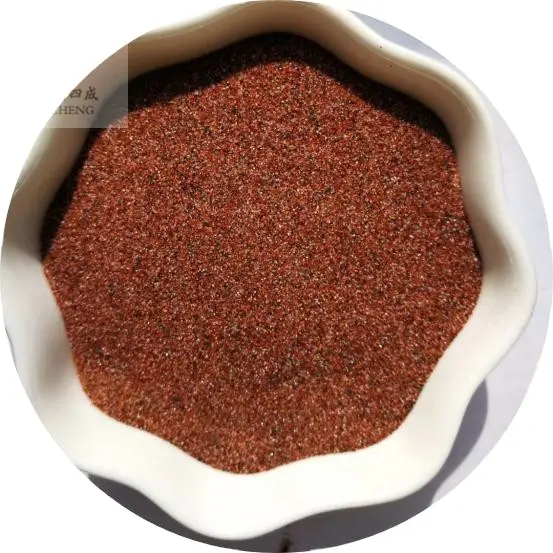 Garnet vermelho impermeável corte de areia material abrasivo preço