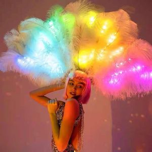 Alas de plumas con luz LED para adultos, ropa de actuación para Angel Fairy Stage <span class=keywords><strong>Photoshot</strong></span>, accesorios de boda - Product Image 4
