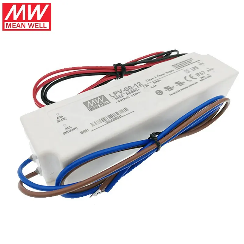 Mean Well Power Supply LPV-60-48 60W 48V 1,25a Single Output Switching Power Supply 60W grosir
