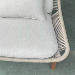 Ensemble de canapés de loisirs d'extérieur pour cour, terrasse, jardin, véranda, base <span class=keywords><strong>en</strong></span> <span class=keywords><strong>teck</strong></span> avec coussin imperméable - Product Image 6