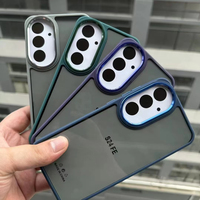 Coque de téléphone BAILI en gros pour Samsung S25 PLUS Dazzle Eagle Eye A16 S24 Ultra avec objectif de caméra intégré, étui noir
