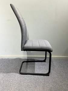 Modern High Back Fabric Home Furniture Dining <b>Chair</b> With Metal Legs for Restaurant - Product Image 5