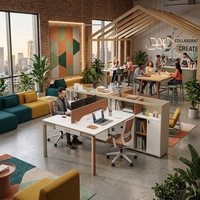 Écran de confidentialité pour bureau 2 places, durable, ergonomique, résistant aux rayures, imperméable, finition importée, panneau écologique E1, grand format