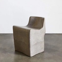 Mobilier de salon en métal rond de style nordique, chaise en métal scandinave, design minimaliste