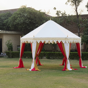 SHREE SIDHI VINAYAK <b>TENT</b> EXPORT Partyzelt Marquee <b>Canopy</b> <b>Tent</b>-Cotton Double Layer MSI Frame Fire Retardant Three-Season UV - Product Image 1