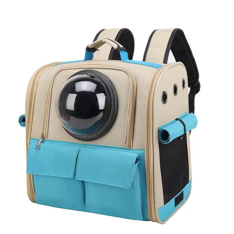 Wholesale Breathable Cat Bag Travel Transparent Backpack Portable Space Capsule Cage Pet Transport kitty bag for dog pet carrie