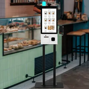 24-дюймовый Ресторан быстрого питания pos сенсорный экран машина самостоятельного заказа платежные киоски