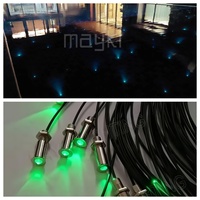 1.0/1.5/2.0mm PMMA Fin Glow Fiber Star Lighting Plastique Fibre Optique Starlight Câble pour Caca Plafond Décoration