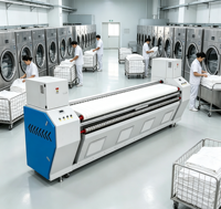 Machine d'alimentation industrielle du linge SB-3300 pour repasseuse à plat de blanchisserie hôtelière
