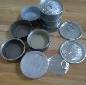 100ml 65*27mm smart tuna can airtight sealed smell proof metal tin with ring pull lid plastic cover custom design sticker