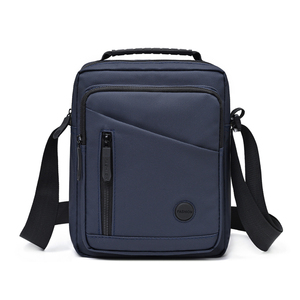 Sac bandoulière décontracté pour homme avec fermeture éclair, motif géométrique, idéal pour les trajets quotidiens et les affaires, imperméable - Product Image 2