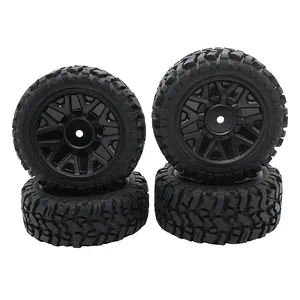 Neumáticos de Metal Mecanizados por CNC de 1.55 Pulgadas con Sistema Beadlock, 85*28mm, Neumáticos con Bloqueo sin Pegamento para Autos de Control Remoto para Niños - Product Image 1