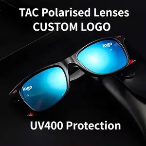 משקפי שמש מקוטבים קלאסיים גברים נשים עיצוב מותג נהיגה מסגרת מרובעת יצרני משקפי שמש מקוטבים UV400