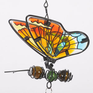 Carillon éolien suspendu pour extérieur Mangeoire pour colibris en forme de papillon Carillons éoliens pour colibris de jardin Mangeoire pour colibris - Product Image 2