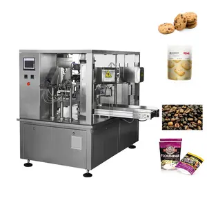 Automatic pre-made Bag with zipper filling sealing coffee powder doypack packing machine