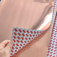 Feuille ultra-fine de 0,1 mm (0,04'') à finition métallique bicolore pour gravure laser, autocollant d'étiquette pour marquage laser à fibre