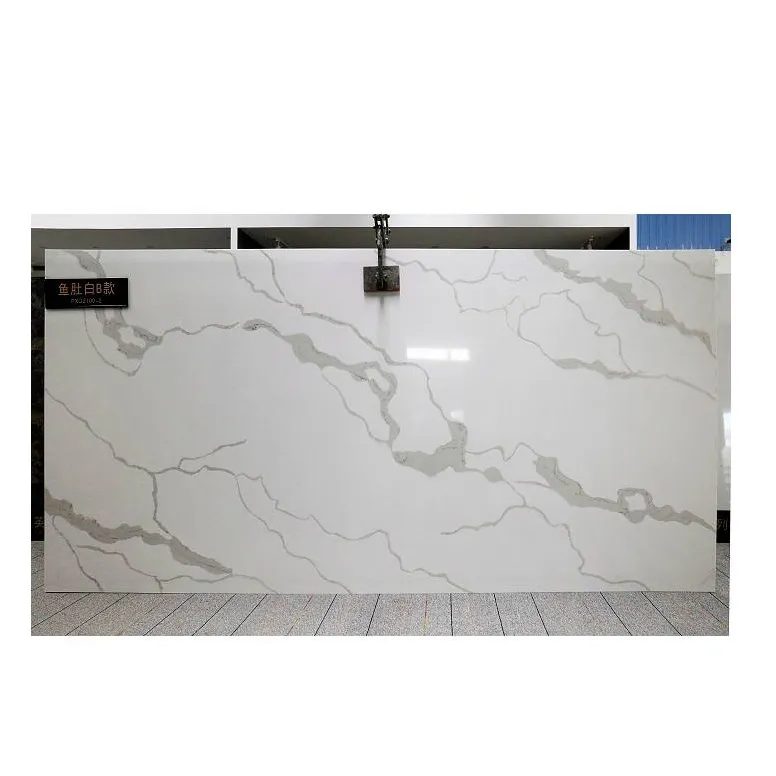Top Manufacturer Artificial Stone Kitchen Countertops Quartz Jumbo Size Slabs 12-30mm For Flooring Tiles Wall Design