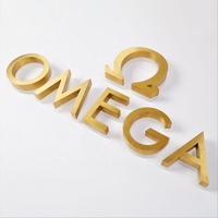 Logo de lettre rétroéclairé en relief, logo mural LED 3D, enseigne personnalisée en acier inoxydable, lumière 3D en métal, logo LED de bureau