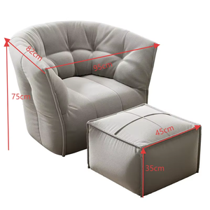 <span class=keywords><strong>Poltrona</strong></span> Nordica di Alta Qualità, Comoda Sedia Moderna per Soggiorno con Cuscino, <span class=keywords><strong>Poltrona</strong></span> Decorativa - Product Image 3