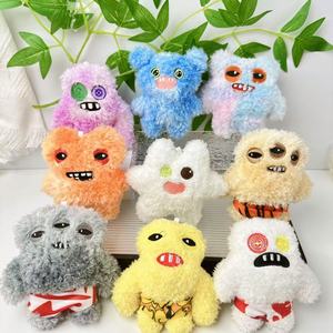 Nuevo 11cm encantador feo diente monstruo tesoro tercera generación moda muñeca peluche laboratorio monstruo colgante llavero - Product Image 3