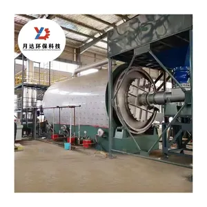 waste tire pyrolyse to fuel oil plant high output mobile pyrolysis machine with installation for sale