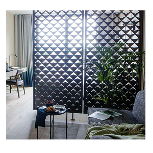 Trang Trí Nội Thất Customized Laser Cut Room Divider Phòng Khách Phân Vùng Màn Hình Nhà Hàng Kim Loại Màn Hình Cho Phân Chia Phòng - Product Image 5