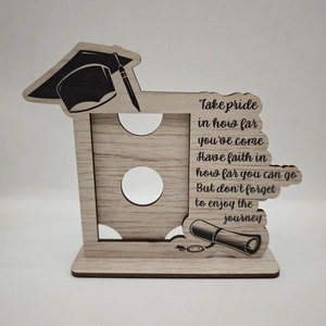 DAMAI <b>Graduation</b> Wooden Picture <b>Frame</b> Desktop Ornament Vertical Portrait for Graduate Season Party Decor Photo Display Supplies - Product Image 3