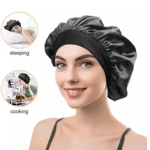 Rắn Màu Stain Bonnets Hijabs Arab Phổ Biến Nấu Ăn Ngủ Hat Turban Mũ Hồi Giáo Hat Phi Bandanas Cho Phụ Nữ