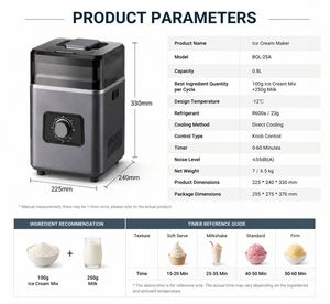 Machine à glace domestique à compresseur 0,8 L, modèle BQL-25A, électrique et automatique, à refroidissement rapide, directement de l'usine - Product Image 2
