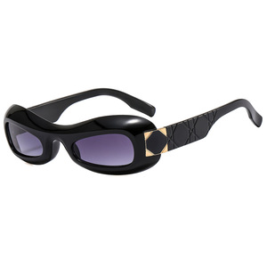 2024 Retro <b>Sunglasses</b> for Women <b>Wrap</b> Around Sun Glasses Outdoor Windproof Thick Frame Trendy <b>Sunglasses</b> - Product Image 5
