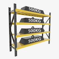 Étagère de stockage industrielle robuste à 4 niveaux, capacité 500 kg, vente en gros d'usine
