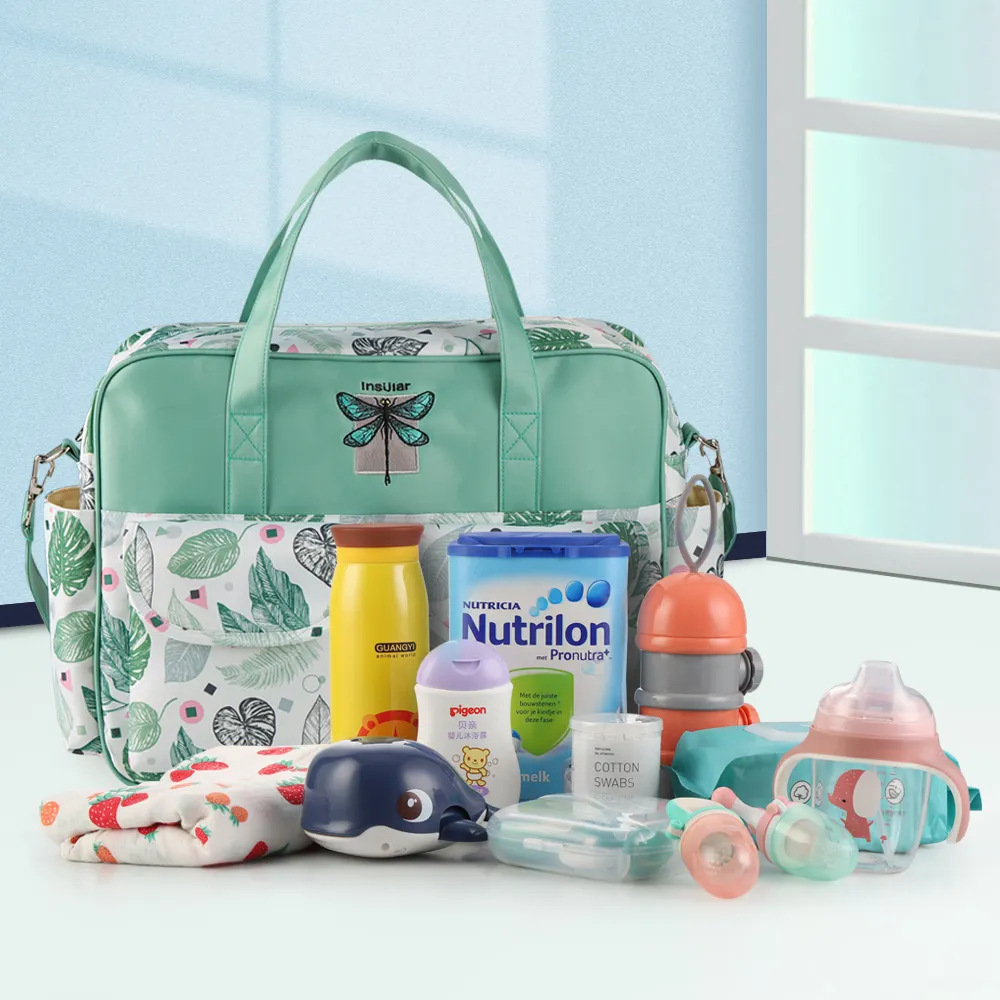 Organizzare il prodotto popolare zaino Baby nursuric Organizer borse per pannolini pannolino bagnato 5 pezzi borsa per madre e bambino