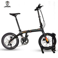 Vélo pliant en fibre de carbone JAVA ARIA, 18 vitesses, 20 pouces, frein à disque hydraulique à câble, roues en alliage de magnésium, capacité de charge de 120 kg