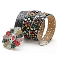 Maßgefertigter Western Bling Bling Hip-Hop Strass-Gürtel für Männer und Frauen Cowboy Kristall-Besetzter Ledergürtel Diamantgürtel BB Simon