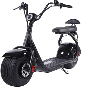Scooter électrique X1 Harley, moteur sans balais, pneus larges, siège, scooter électrique haute performance, unisexe, noir - Product Image 4