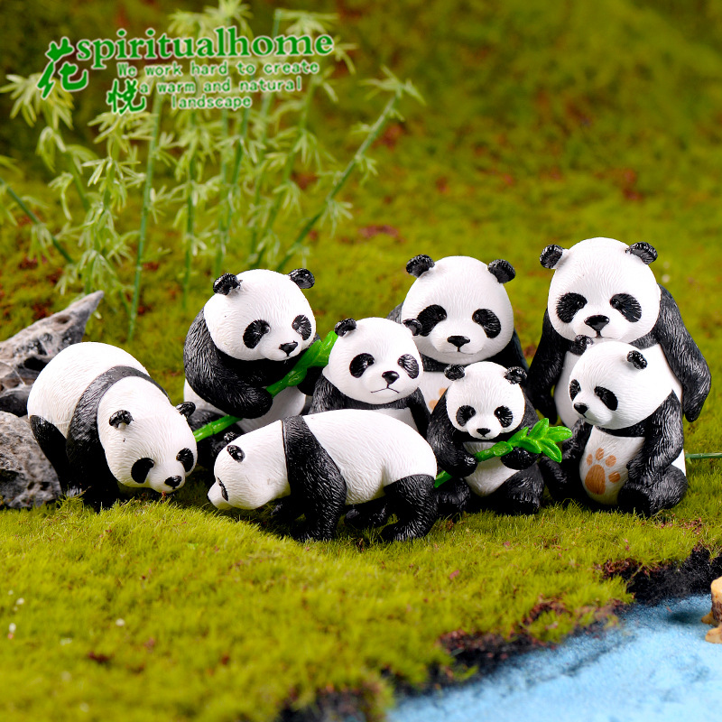 Scenic Pvc Panda Decorative Accents & Collectibles, Oem