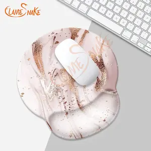 FLAME NAKE Custom Printed Ergonomic Mouse Pad With Gel Wrist Rest Support For Office Use