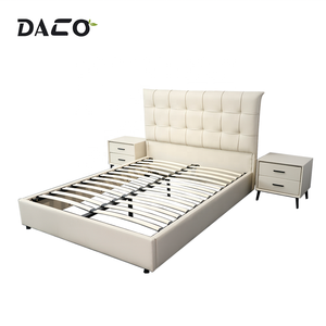 Спальня Удобная дешевая цена queen size простые разобранные деревянные планки металлические каркасы кровати - Product Image 2