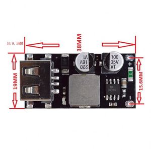 Nuevo Convertidor Reductor de Voltaje USB QC3.0 QC2.0 de 24V a Circuito de Carga Rápida, Módulo de Fuente de Alimentación - Product Image 3