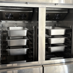 Pastry Bakery Cake Shop Freezer Equipment Stainless Steel <b>Fridge</b> Six-door Air-cooled Dual-temperature Refrigerator and Freezer B - Product Image 5