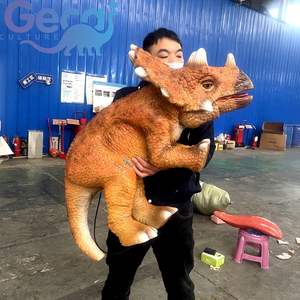 GECAI Resin Animatronic Dinosaur <b>Baby</b> Hand Puppet with Lifelike Sound Indoor/Outdoor Use Customizable for Kids - Product Image 4