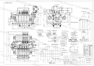 Transformador de Distribución de Media y Alta Tensión CEEG Personalizado Trifásico de 11kv 22kv 30kv 33kv, Potencia de 1000kva 1000kw - Product Image 3