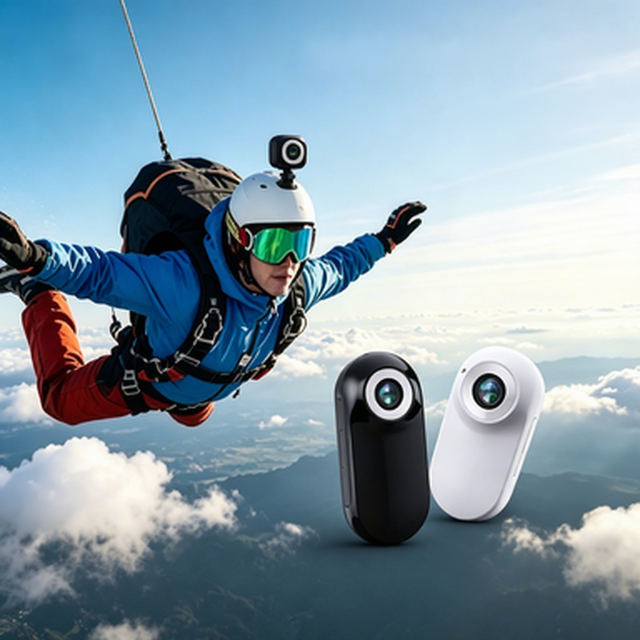 For Extreme Sports Waterproof 1080p CMOS MicroSD Recording Camera for Parachuting Gliding Rock Climbing