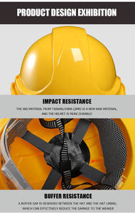 V-الحرس الصلب قبعة مع كامل حافة كامل حافة خوذة أمان ل رئيس حماية - Product Image 4